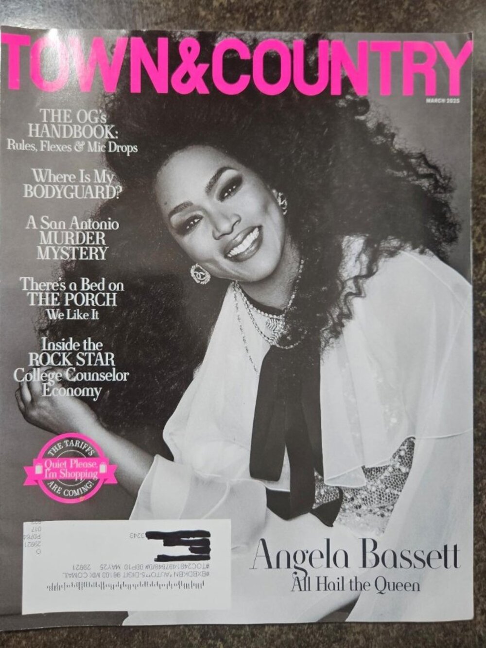 Town & Country Magazine March 2025 Angela Bassett